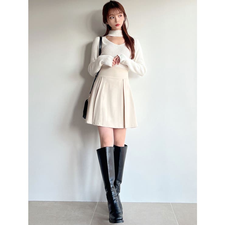 デコルテオープンニットトップス[品番：MKSW0055986]｜RESEXXY