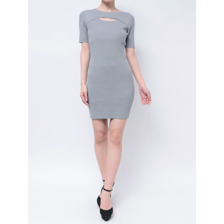 ❤️専用HIROMI TSUYOSHI チェックベスト切替えワンピース　1 ✨ RESEXXY/リゼクシー]バスト切替ニットワンピース（ワンピース