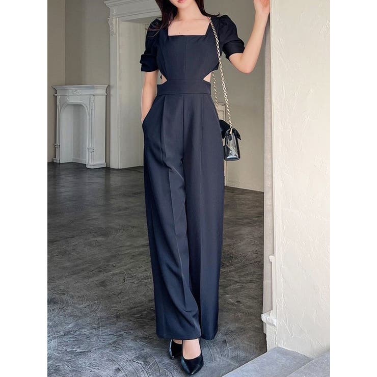 ブラック | カットアウトコンビネゾン | RESEXXY