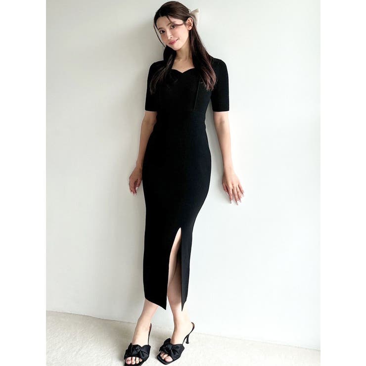 スリットニットワンピース[品番：MKSW0057364]｜RESEXXY（リゼクシー）のレディースファッション通販｜SHOPLIST（ショップリスト）