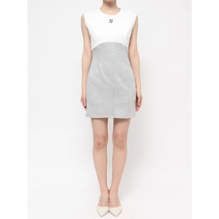 ホワイト　ミニワンピース SLY | OPEN SHOULDER CUT ショートワンピース (ワンピース(ミニ