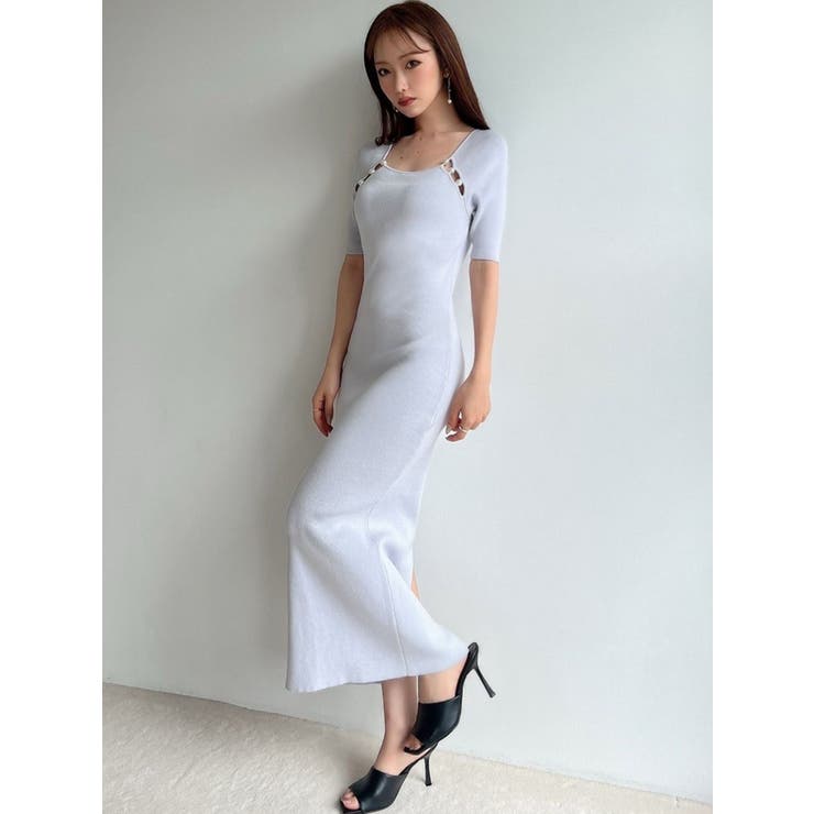 パールビーズリブニットワンピース | RESEXXY | 詳細画像12 