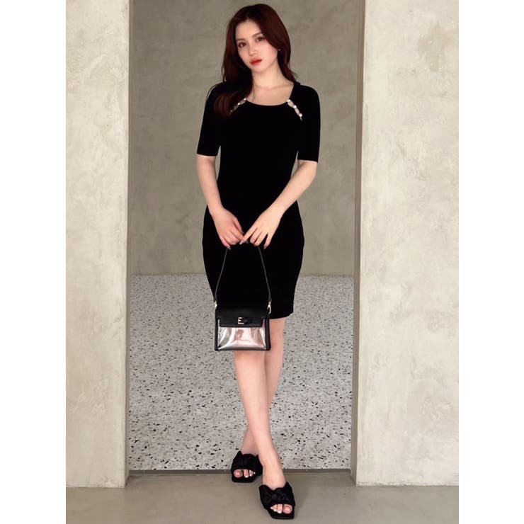 パールビーズリブニットワンピース | RESEXXY | 詳細画像19 