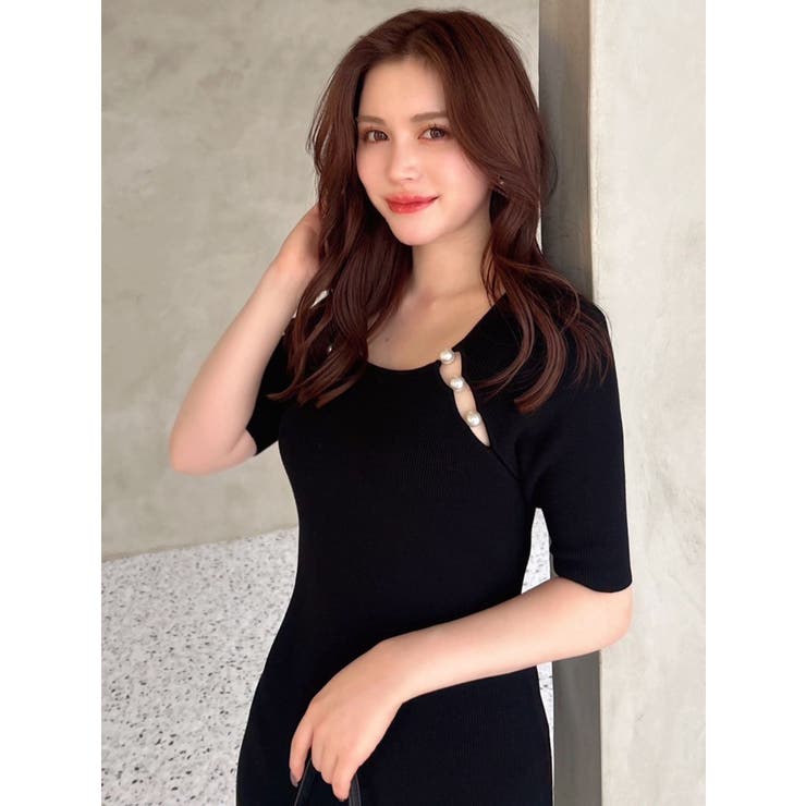 パールビーズリブニットワンピース | RESEXXY | 詳細画像22 