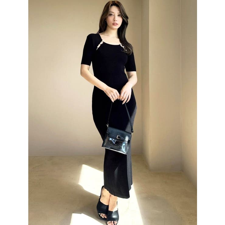 パールビーズリブニットワンピース | RESEXXY | 詳細画像24 