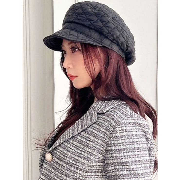 ブラック | キルティングキャスケット | RESEXXY