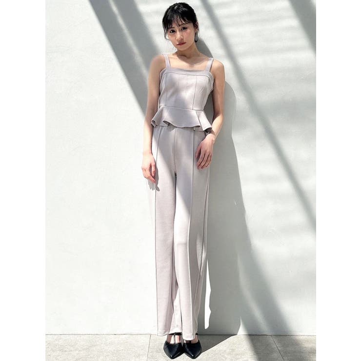 ジャガードペプラムトップス【WHITE】 – ELLIE
