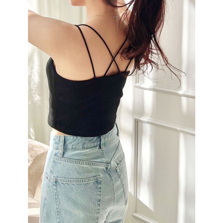 ブラック | パッドインキャミソール | RESEXXY