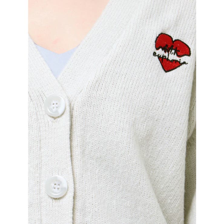 エンブロイダリーニットカーディガン[品番：MKSW0057759