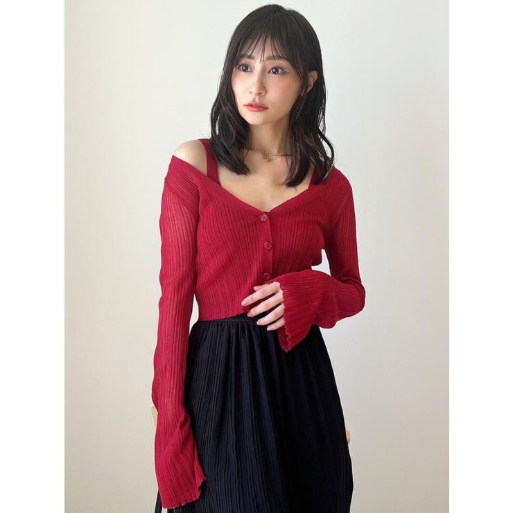 シアーニットタイトカーディガン【セットアップ着用可能】 | RESEXXY | 詳細画像23 