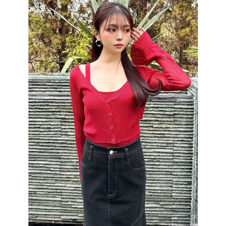 シアーニットタイトカーディガン【セットアップ着用可能】 | RESEXXY | 詳細画像32 