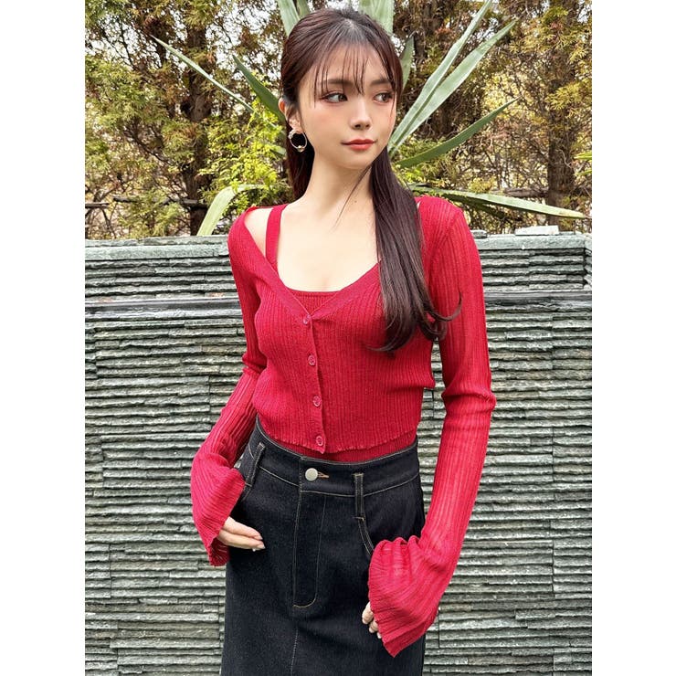 シアーニットタイトカーディガン【セットアップ着用可能】 | RESEXXY | 詳細画像33 