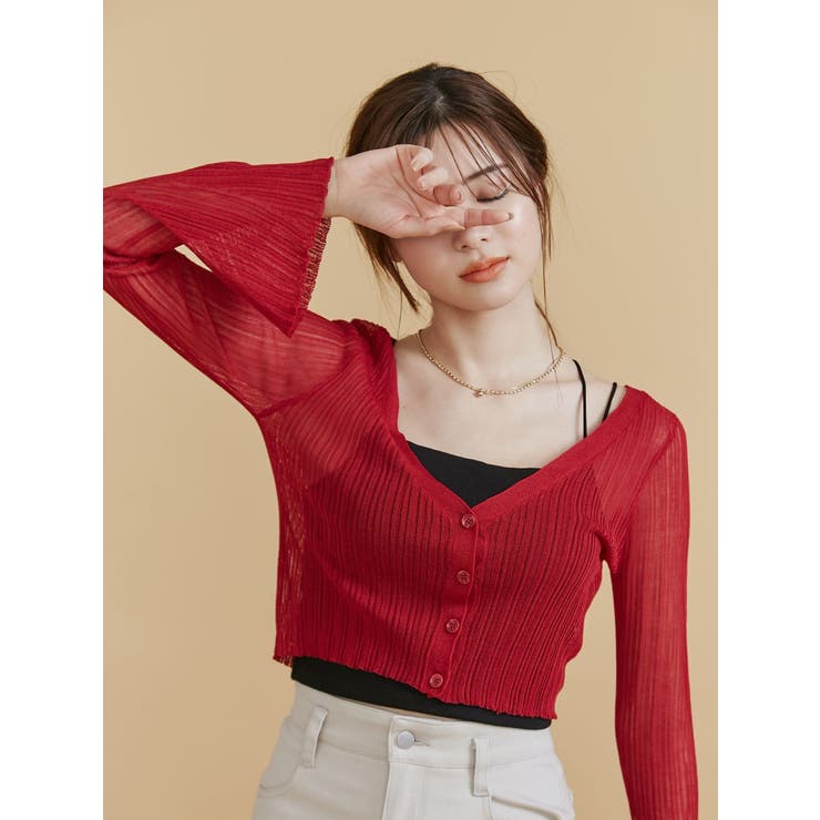 シアーニットタイトカーディガン【セットアップ着用可能】 | RESEXXY | 詳細画像36 