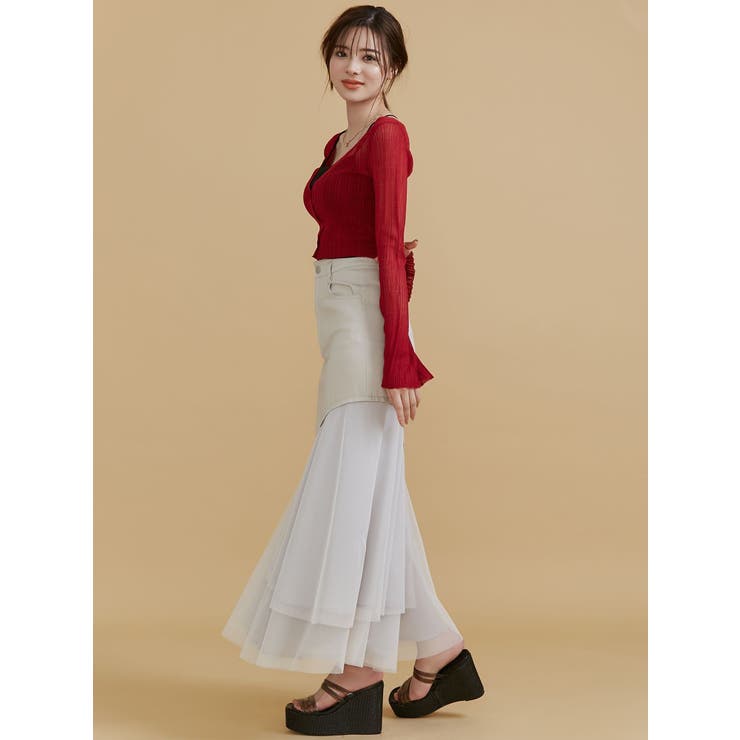 シアーニットタイトカーディガン【セットアップ着用可能】 | RESEXXY | 詳細画像37 