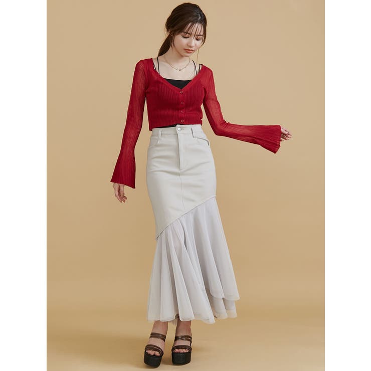 シアーニットタイトカーディガン【セットアップ着用可能】 | RESEXXY | 詳細画像38 