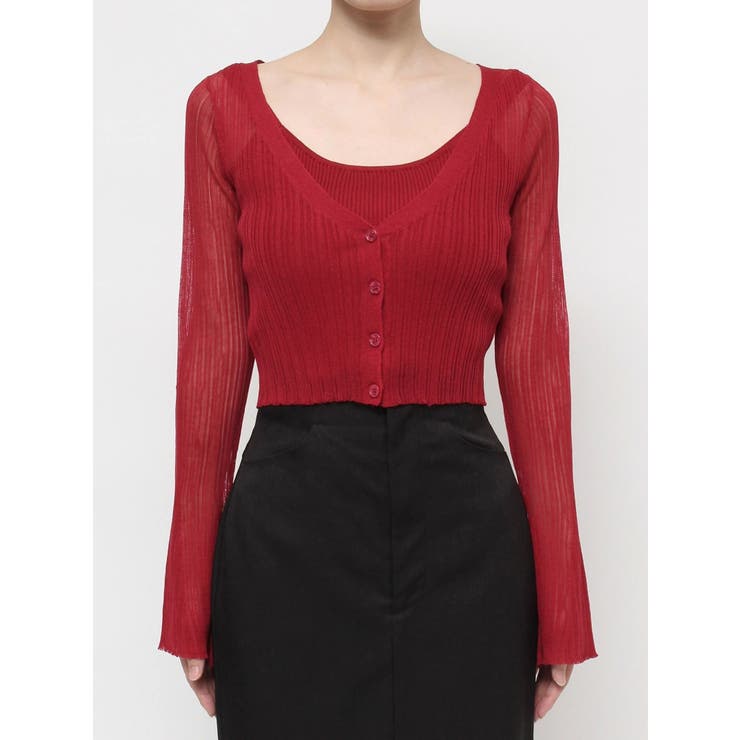 シアーニットタイトカーディガン【セットアップ着用可能】 | RESEXXY | 詳細画像41 