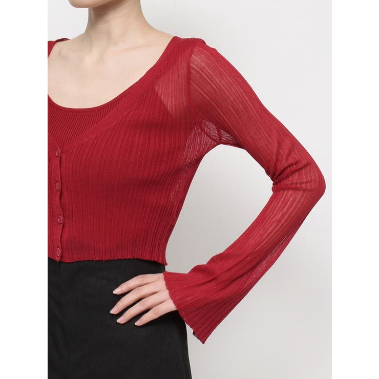 シアーニットタイトカーディガン【セットアップ着用可能】 | RESEXXY | 詳細画像45 