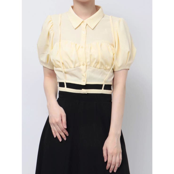 ナローストラップコルセットシャツ[品番：MKSW0059285]｜RESEXXY