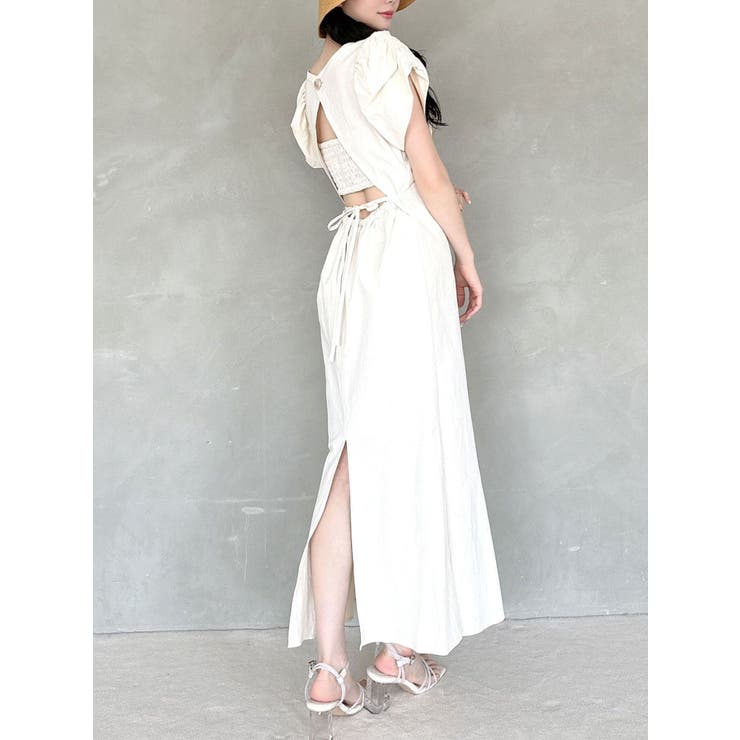 アイボリー | バックリボンマーメイドワンピース | RESEXXY