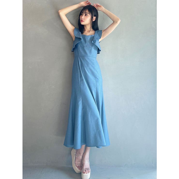 WEB限定】バタフライマーメイドワンピース[品番：MKSW0058088