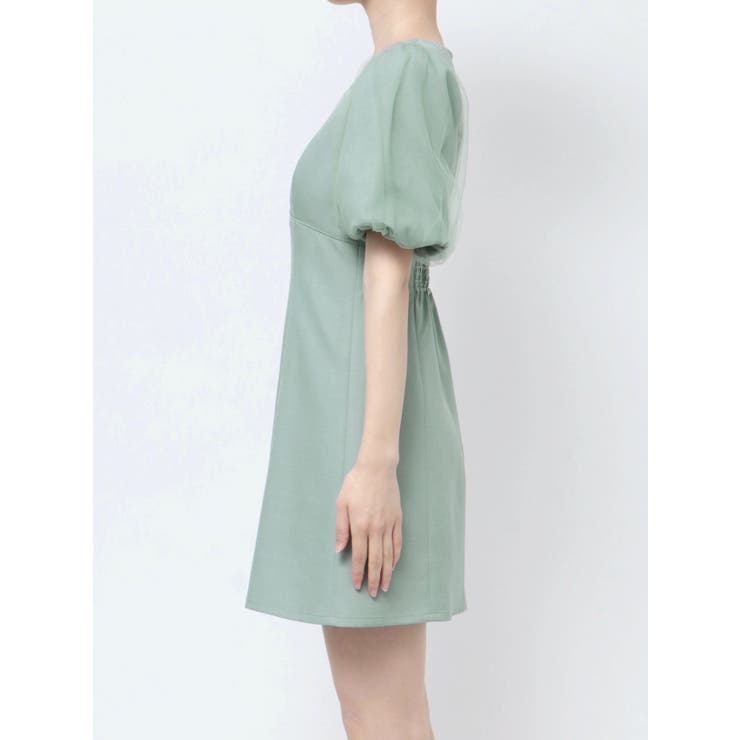 パフスリーブチュールミニワンピース | RESEXXY | 詳細画像16 