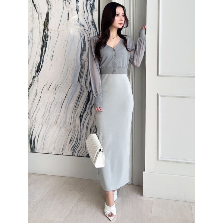 シアーカーデコンビニットワンピース | RESEXXY | 詳細画像27 