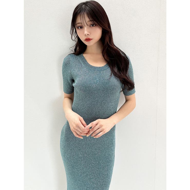 エンブロイダリーラメニットワンピース | RESEXXY | 詳細画像22 