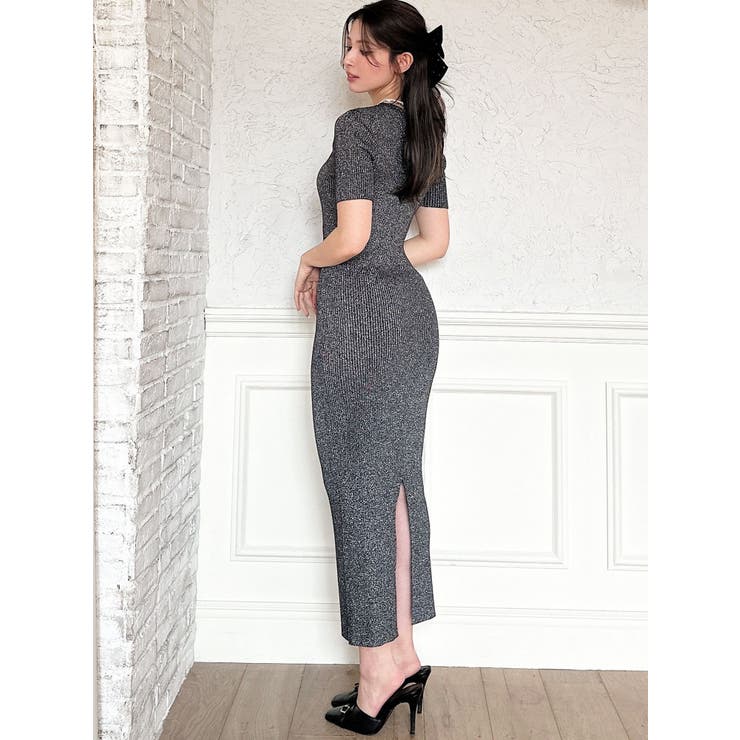 エンブロイダリーラメニットワンピース | RESEXXY | 詳細画像35 