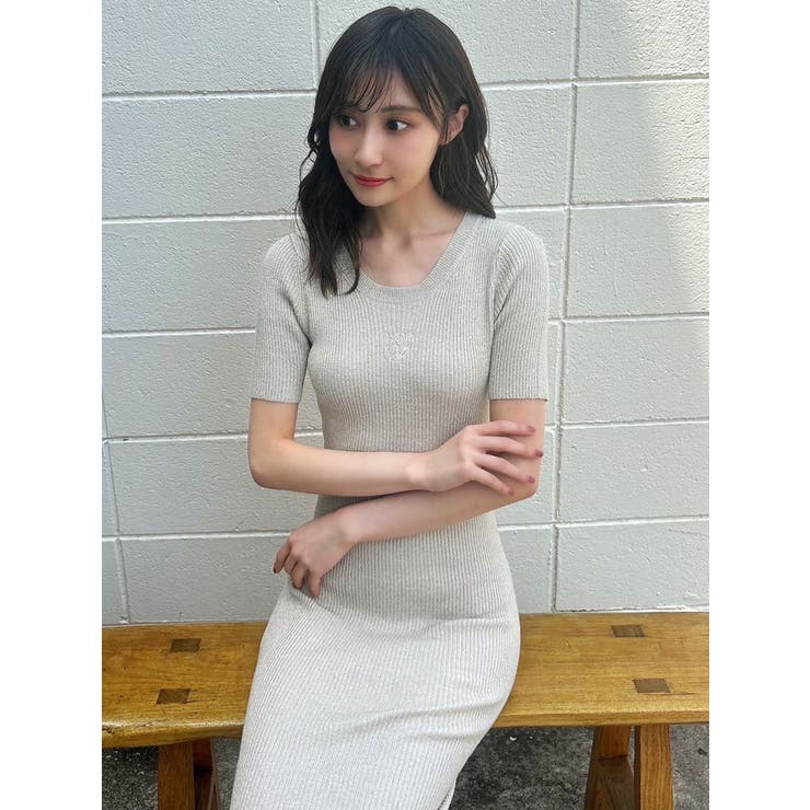 エンブロイダリーラメニットワンピース | RESEXXY | 詳細画像40 