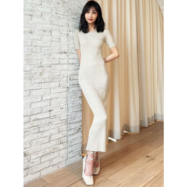 エンブロイダリーラメニットワンピース | RESEXXY | 詳細画像42 