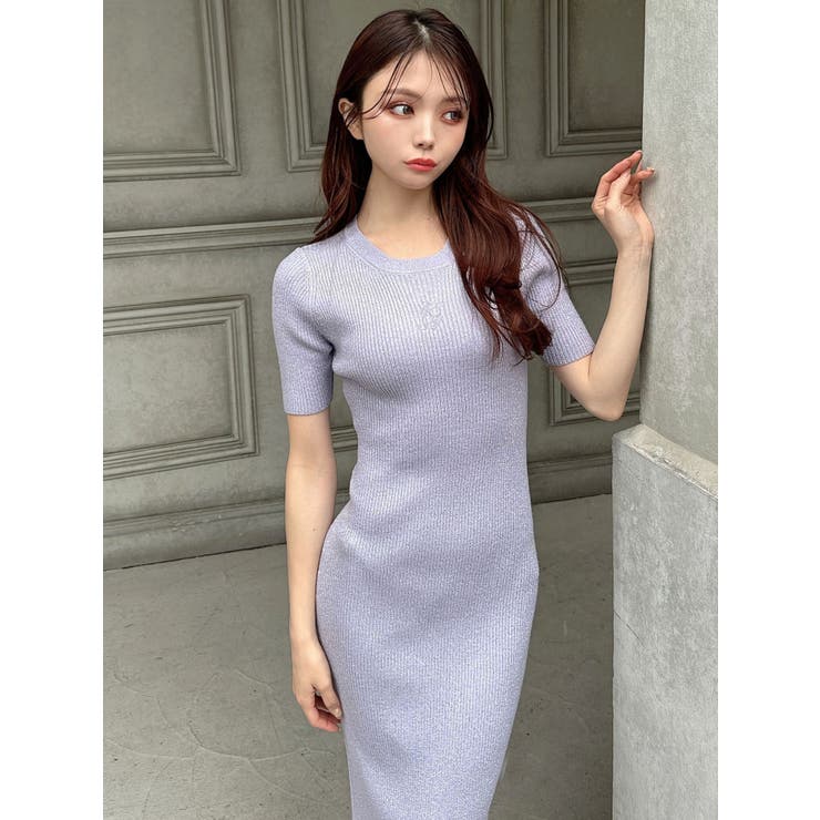 エンブロイダリーラメニットワンピース | RESEXXY | 詳細画像7 