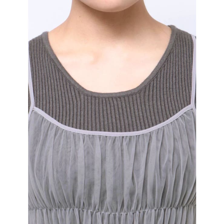 ニットコンビレイヤードチュールワンピース | RESEXXY | 詳細画像23 