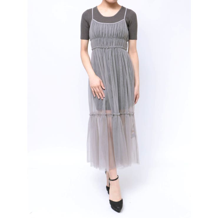 ニットコンビレイヤードチュールワンピース | RESEXXY | 詳細画像34 