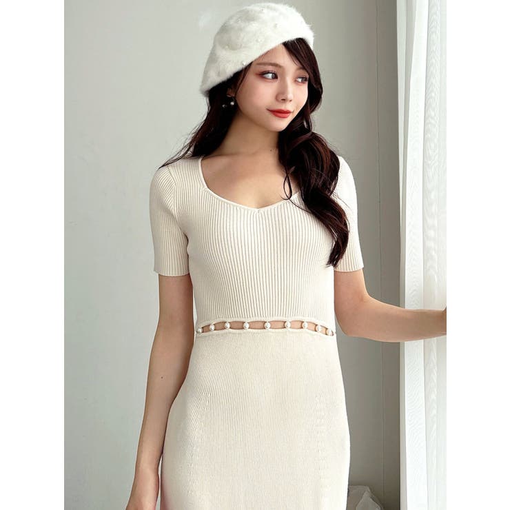 ウエストパールマーメイドニットワンピース | RESEXXY | 詳細画像15 