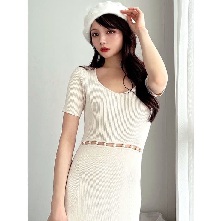 ウエストパールマーメイドニットワンピース | RESEXXY | 詳細画像16 