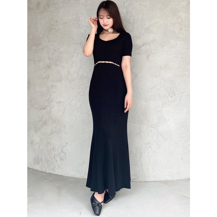 ウエストパールマーメイドニットワンピース | RESEXXY | 詳細画像18 