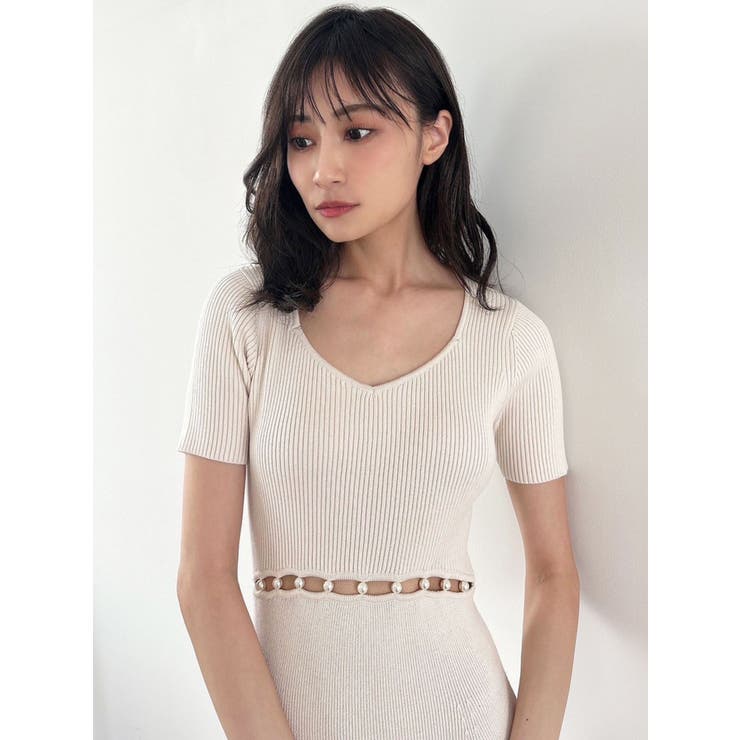 ウエストパールマーメイドニットワンピース | RESEXXY | 詳細画像26 