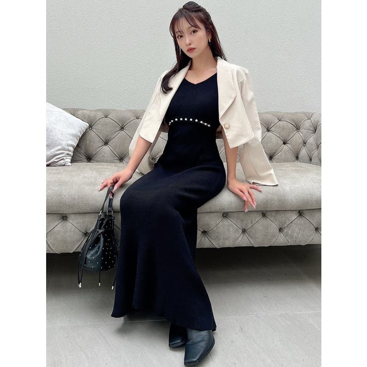 ウエストパールマーメイドニットワンピース | RESEXXY | 詳細画像30 