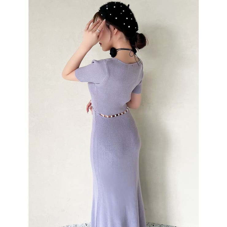 ウエストパールマーメイドニットワンピース | RESEXXY | 詳細画像6 