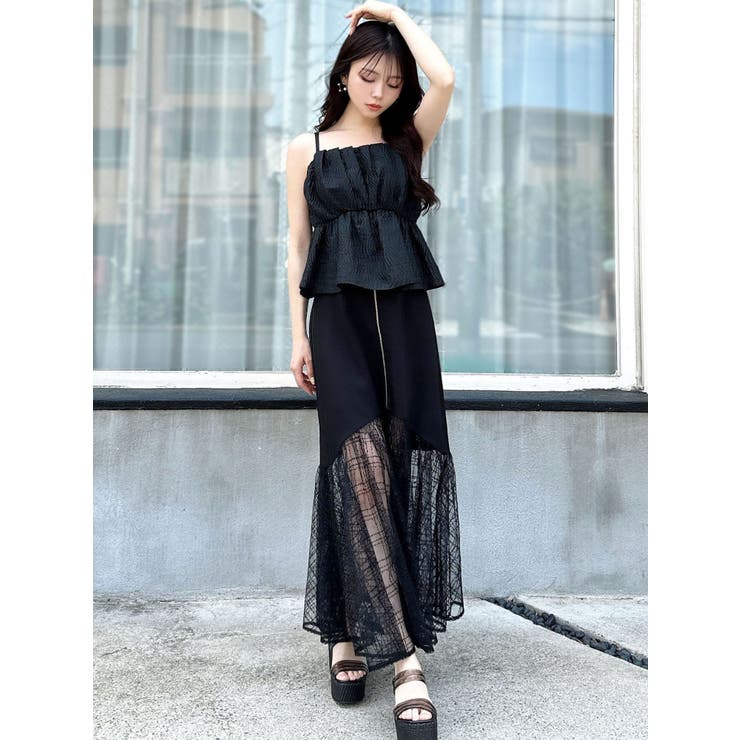 ジャガードペプラムキャミチュニック【セットアップ着用可能】 | RESEXXY | 詳細画像26 