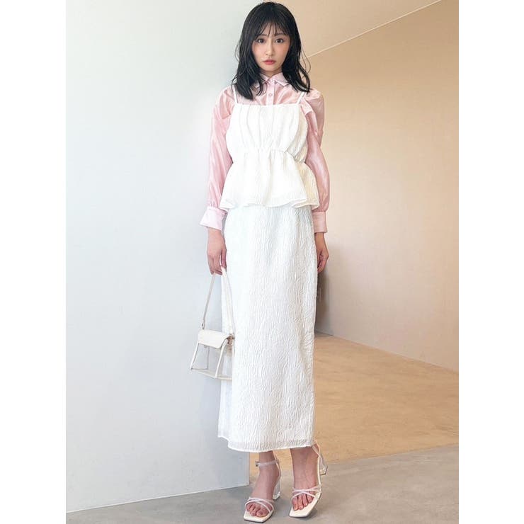 ジャガードペプラムキャミチュニック【セットアップ着用可能】 | RESEXXY | 詳細画像30 