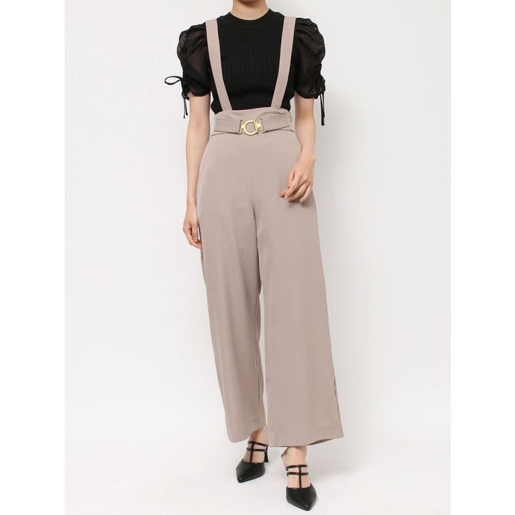 ハイウエストサスペンダーパンツ[品番：MKSW0058734]｜RESEXXY