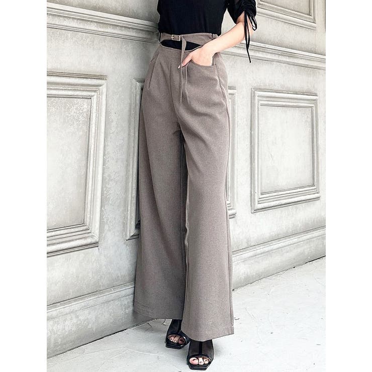 リクエスト値下リゾート超美品】PAPAS+イージーパンツM グレー系