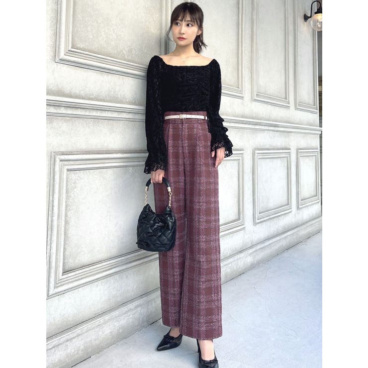 ツイードワイドパンツ【セットアップ着用可能】 | RESEXXY | 詳細画像23 