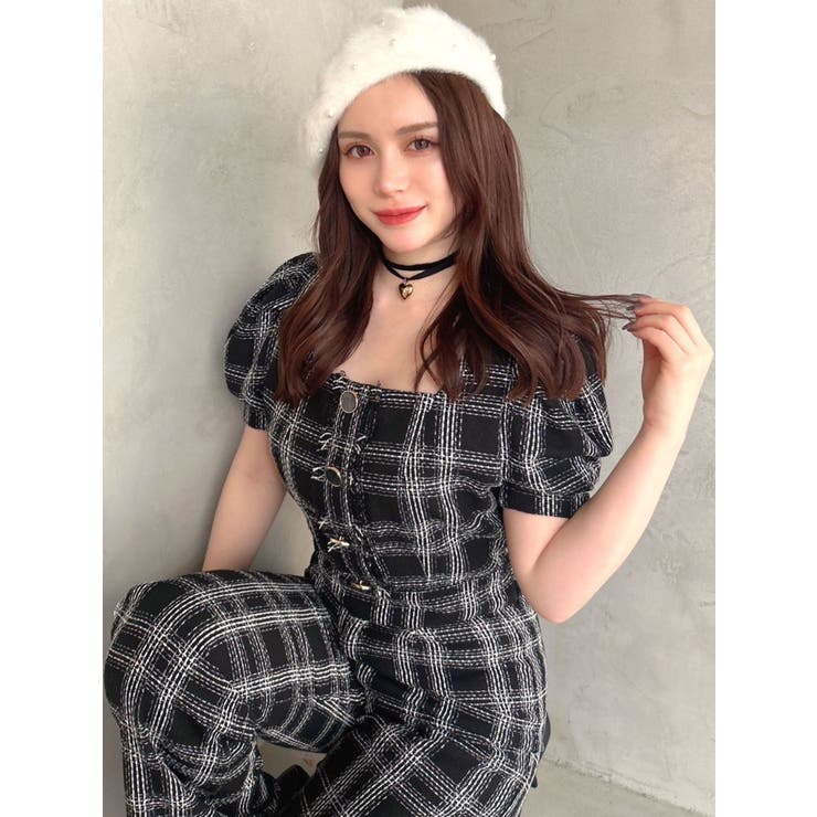 ツイードワイドパンツ【セットアップ着用可能】[品番