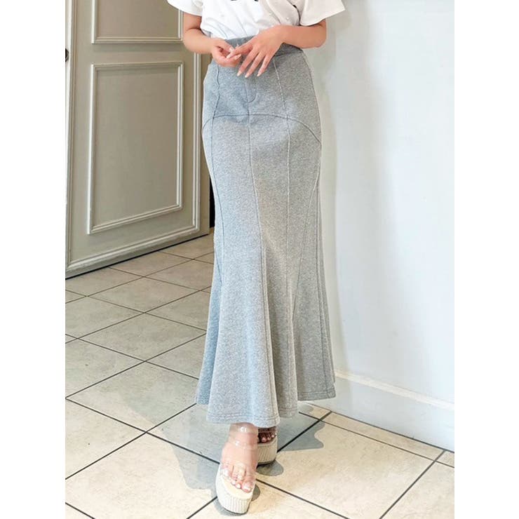 ワンウォッシュ加工ジャージスカート[品番：MKSW0058092]｜RESEXXY