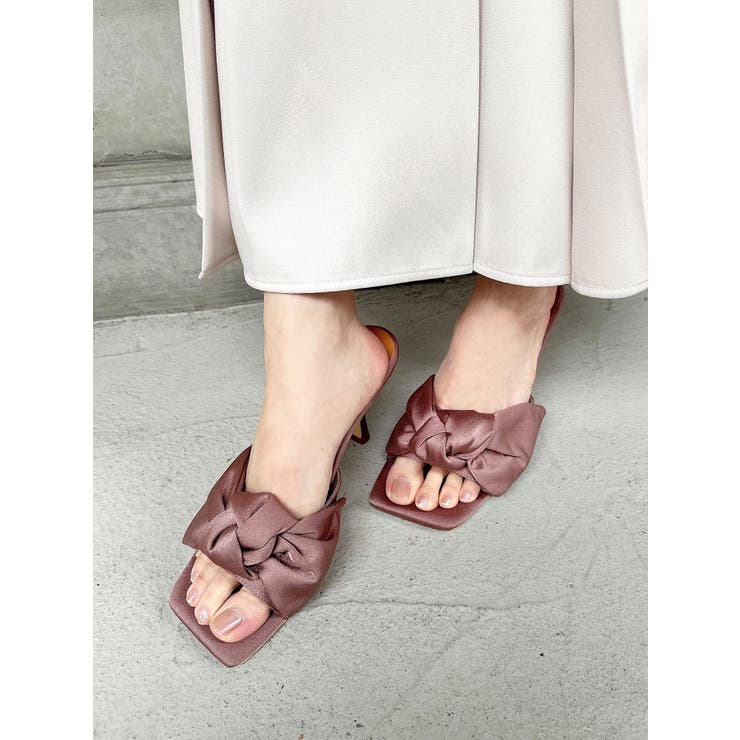 ピンク | サテンリボンサンダル | RESEXXY