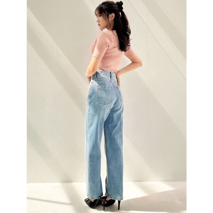 ジップデザインクロップドニットトップス | RESEXXY | 詳細画像10 