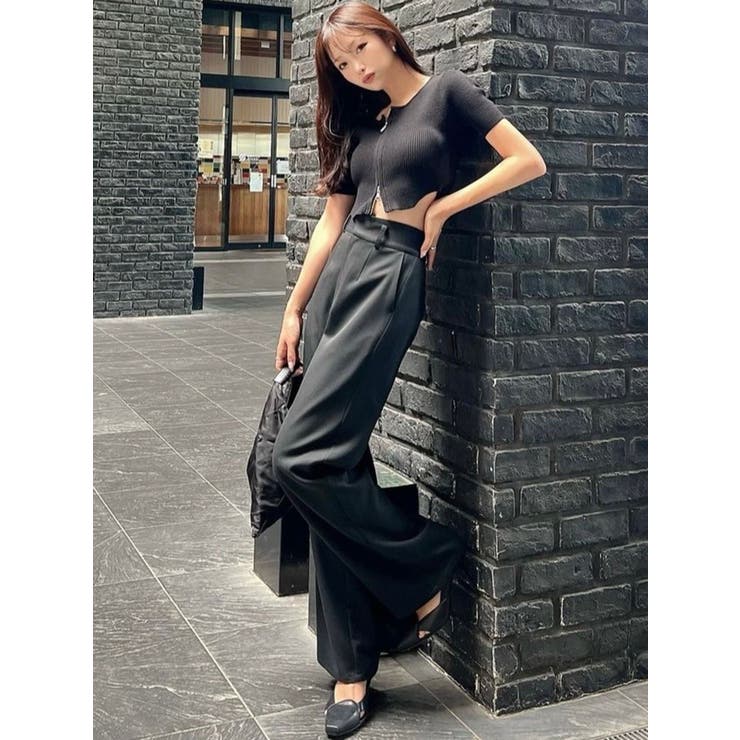 ジップデザインクロップドニットトップス | RESEXXY | 詳細画像24 