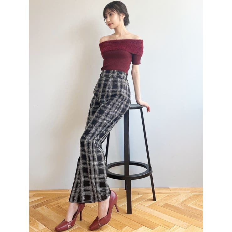 シャギーコンビオフショルニットトップス | RESEXXY | 詳細画像26 